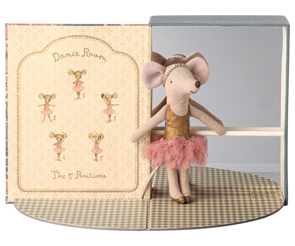 Maileg ballet studio met grote zus / Dance room with big sister mouse